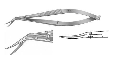 КАСТРОВЕДЖО ОЧН. НОЖИЦІ ЛІВ. ВИГНУТ. 110MM